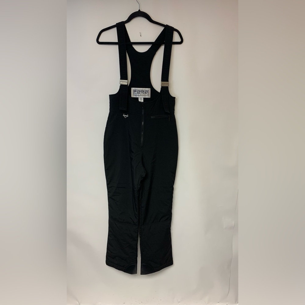 Fera Snow Bib Pant Skiwear Rugged Winter Sports Black Womens Insulated SZ 10 R